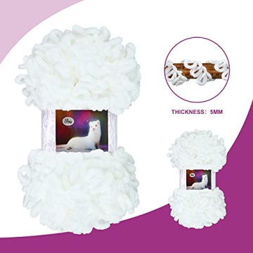 3 Rolls Soft Fluffy Finger Blanket Yarn for DIY Crafts