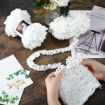 3 Rolls Soft Fluffy Finger Blanket Yarn for DIY Crafts