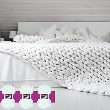 3 Rolls Soft Fluffy Finger Blanket Yarn for DIY Crafts