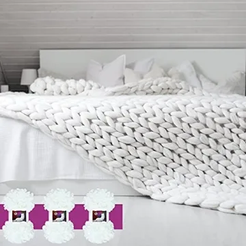 3 Rolls Soft Fluffy Finger Blanket Yarn for DIY Crafts