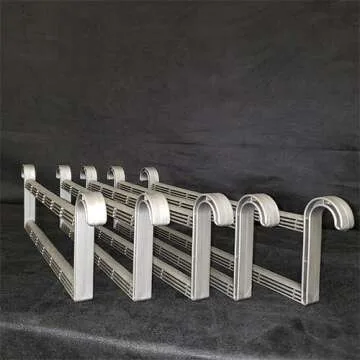 Prince Hanger Deluxe Pants & Shelf Hanger Heavy Duty One Touch Load 880LBS Clothing Racks for Hanging Clothes Metal Wardrobe Closet Garment Tension Rod Freestanding Ivory Height Adjustable PHUS-0052