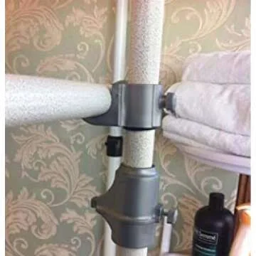 Prince Hanger Deluxe Pants & Shelf Hanger Heavy Duty One Touch Load 880LBS Clothing Racks for Hanging Clothes Metal Wardrobe Closet Garment Tension Rod Freestanding Ivory Height Adjustable PHUS-0052