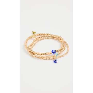 SHASHI Women's Lapis Azui Bracelets, Gold, One Size