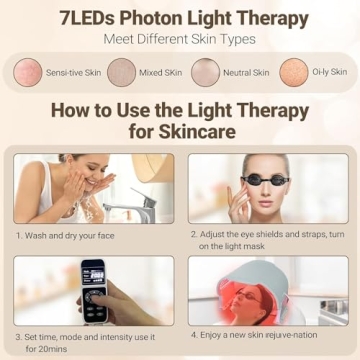 Toponechoice LED Face Mask for Radiant Skin at Home