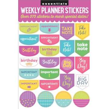 Peter Pauper Planner Stickers Set of 575 for All Ages