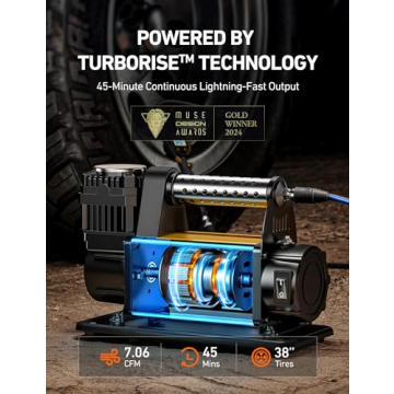 AstroAI T6 Offroad Air Compressor for Efficient Inflation