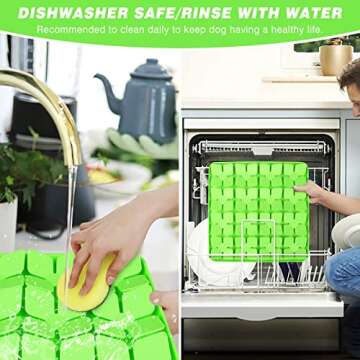 MOOGROU Snuffle Mat for Dogs, Silicone Interactive Dog Toys for Smell Training&Slow Down Eating,Dog Enrichment Puzzle Toys Encourage Natural Foraging Skills&Stress Relief for Small-Large Dogs Green M