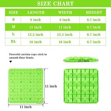 MOOGROU Snuffle Mat for Dogs, Silicone Interactive Dog Toys for Smell Training&Slow Down Eating,Dog Enrichment Puzzle Toys Encourage Natural Foraging Skills&Stress Relief for Small-Large Dogs Green M