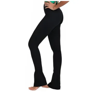 High Waist Flared Leggings with Tummy Control for Women