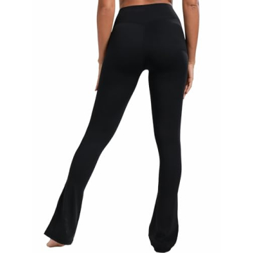 High Waist Flared Leggings with Tummy Control for Women