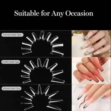Beetles 488 Pcs Acrylic Nails Kit for Stunning Nail Art
