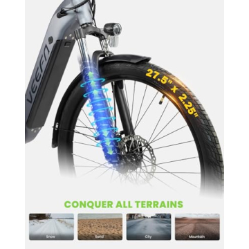 VEEFA X2 Electric Bike Peak 1000W Performance 24Mph