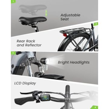 VEEFA X2 Electric Bike Peak 1000W Performance 24Mph