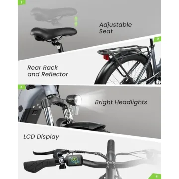 VEEFA X2 Electric Bike Peak 1000W Performance 24Mph