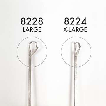 DONNA Crochet Needle, Crochet Braid Hair Latch Hook Hair Extension Lime Purple