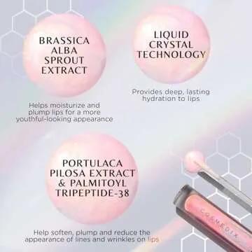 COSMEDIX Lumi Crystal Lumi Crystal Liquid Crystal Lip Hydrator - Plumping Lip Gloss for Women for Plumped, Luscious & Fuller-Looking Lips - Long-Lasting Moisturizing Lip Filler with High-Shine Finish