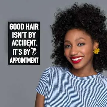 Humorous Salon Sign for Hair Stylists Decor Made in USA