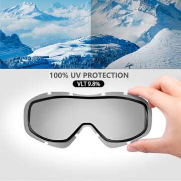 OutdoorMaster OTG Ski Goggles - Perfect for Glasses Wearers