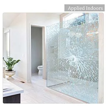 Clear Security and Safety Window Film Shatterproof Adhesive UV Blocking Explosion-Proof Glass Protective Vinyl for Home and Office, 2mil, 0.05mm, 17.7Inch x 10Feet