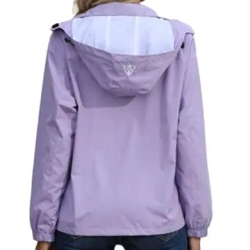GIISAM Women's Waterproof Lightweight Hiking Jacket