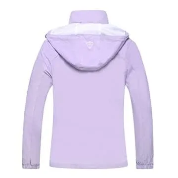 GIISAM Women's Waterproof Lightweight Hiking Jacket