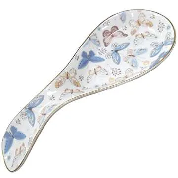 Stylish LEAZUL Ceramic Spoon Rest for Kitchen Decor