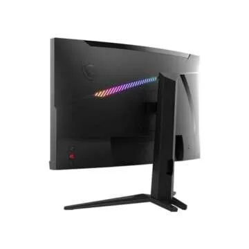 MSI MAG275CQRF QD, 27" Gaming Monitor, 2560 x 1440 (QHD) Rapid VA with Quantum Dot, 1 ms, 170Hz, FreeSync Premium, HDR Ready, 1000R, HDMI, DisplayPort, Tilt and Height Adjustable.,Black