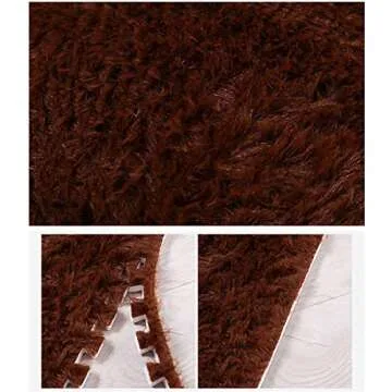 LKXHarleya 16pcs Interlocking Foam Mats, Fluffy Carpet Tiles Plush Area Rug Interlocking Floor Tiles Soft Baby Playmat Puzzle Floor Mat, Grey