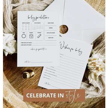 Baby Predictions & Advice Cards for Baby Showers