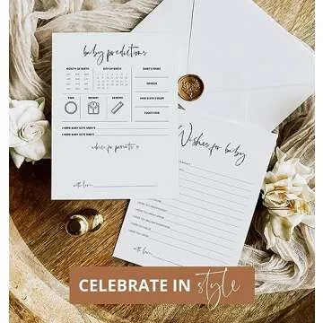 Baby Predictions & Advice Cards for Baby Showers