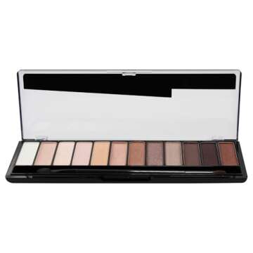 Rimmel London Magnif'Eyes Eyeshadow Palette, 12 Shades, Blendable Formula, Versatile, 002, Blush, 0....