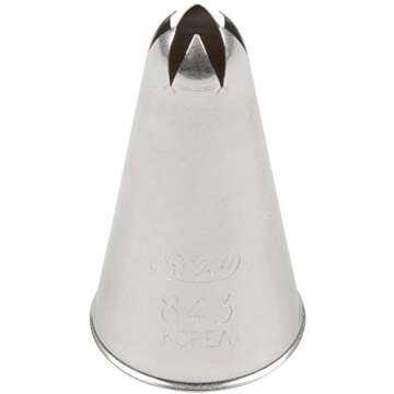 Ateco #843 Closed Star Pastry Tip - Perfect for Baking Enthusiasts