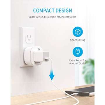Syantek Remote Control Outlet Wireless Light Switch for Household Appliances, Expandable Remote Light Switch Kit, Up to 100 ft Range, FCC Certified, ETL Listed, White (3 Outlets + 1 Remotes)
