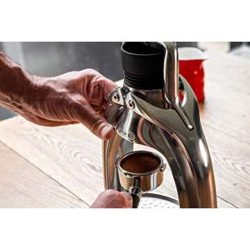 ROK EspressoGC Manual Espresso Maker - Portable Hand Powered Espresso Machine with Stainless Steel P...