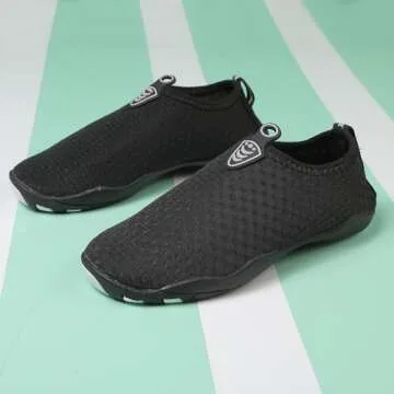 QPT Water Shoes - Fast Dry Aqua Socks for Kids