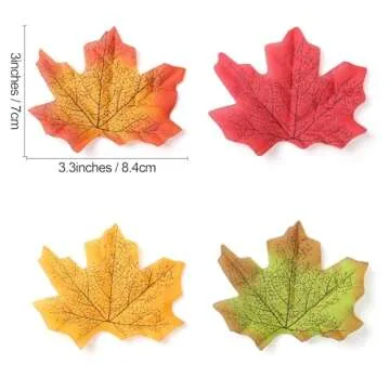SITUMEIZI 400PC Fake Fall Leaves for Autumn Decor