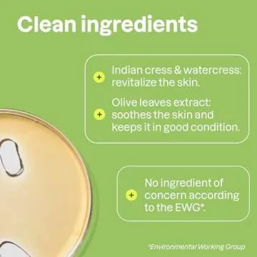 ATTITUDE Hand Cream, EWG Verified, Plant and Mineral-Based, Vegan Personal Care Products, Olive Leaves, 2.5 Fl Oz