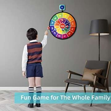 Gdaytao 13" Standard Dart Board for Kids with 12 Dart Balls, Boys Toys Age 5-7 & 8-10, Toys for Boys Ages 5-13, Toy for 3 Year Old and Up, Ideal Gifts for 3-12 Year Old Boys and Girls