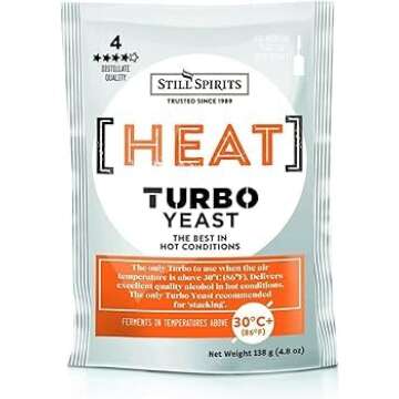 5x Still Spirits Heat Turbo Yeast - 138g Temperature Tolerant