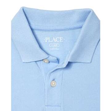The Children's Place boys Short Sleeve Pique Polo Shirt, Brook 2 Pack, Small US