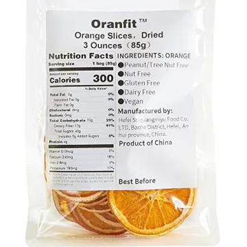Oranfit Dried Orange Slices 3oz Healthy Snack