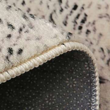 Leesentec Area Rugs Soft Modern Rug Carpet Geometric Stripe Rug Non Slip Rug for Bedroom Living Room Floor Mat (3.9' * 5.2', Stripe)