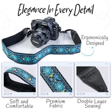 Art Tribute Camera Strap for Photographers - Stylish & Durable