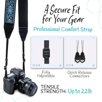 Art Tribute Camera Strap for Photographers - Stylish & Durable