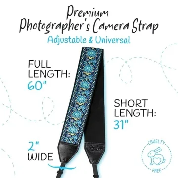 Art Tribute Camera Strap for Photographers - Stylish & Durable