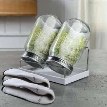 Stylish Sprouting Kit for Homegrown Greens - Easy to Use
