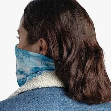 BUFF Original EcoStretch Neck Gaiter, UPF 50 Sun Protection, Breathable, Versatile, Quick Dry Face Mask, L_Sea Turquoise, Adult Size