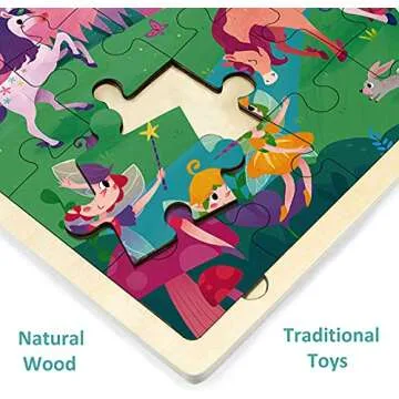 MoinKidz 24 Piece Fairy Princess Jigsaw Puzzle for Kids