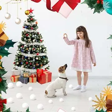 50 Pack Fake Snowballs for Indoor Fun and Play