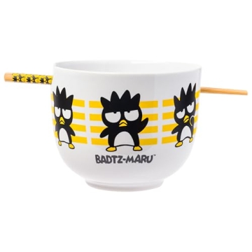 Hello Kitty & Friends Badtz-Maru Ramen Bowl with Chopsticks - 20oz